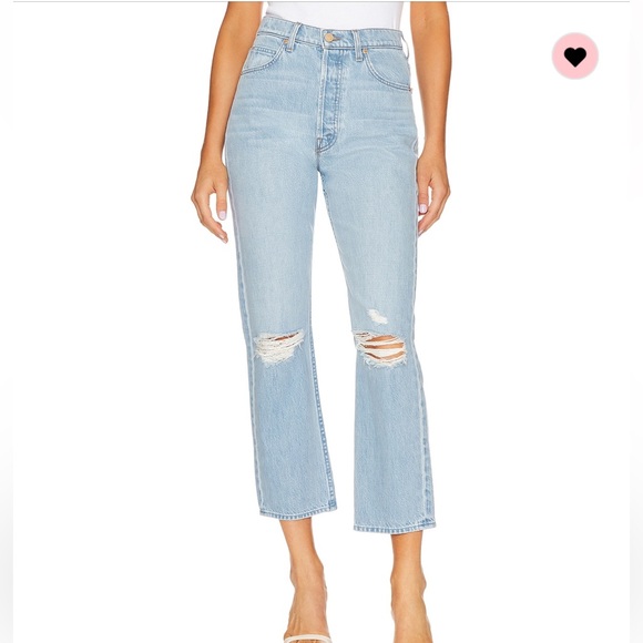 MOTHER Snacks! THE TIPPY TOP SWEET TOOTH ANKLE High Waisted Distressed jeans - Picture 2 of 13